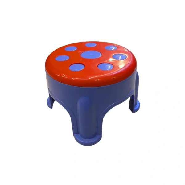 Kids' Polka Dot Fun Stool | Sturdy & Colorful Plastic Seating for Playroom & Home - Image 2