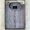 Men’s Premium Ash Grey Cotton Panjabi | Elegant Modern Wear | NOBIN